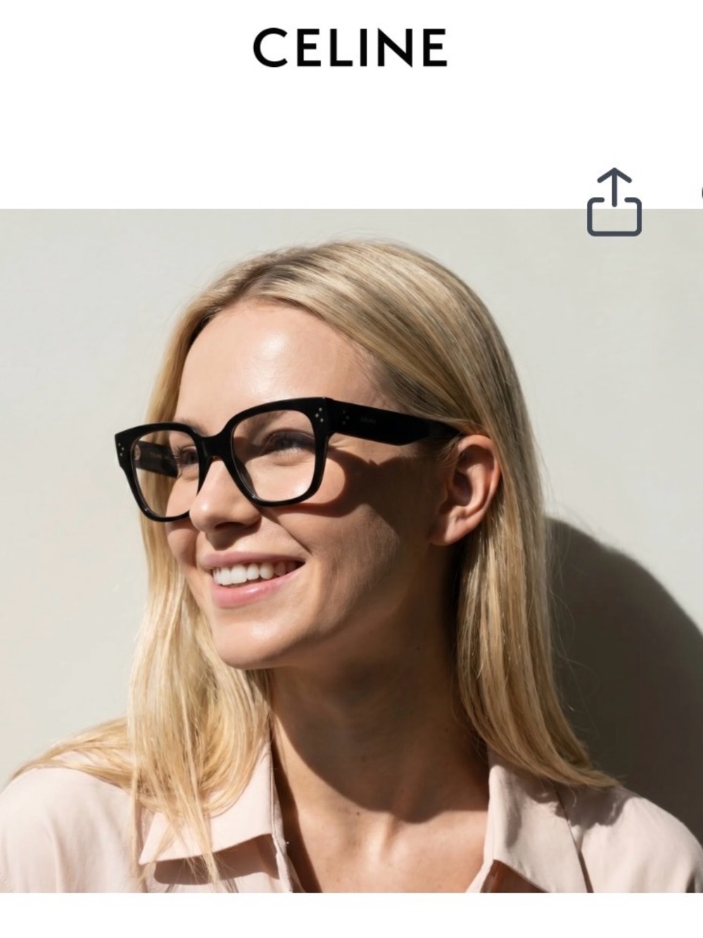 CELINE Paris 3 Dot women’s Black Glasses *Frames Only*